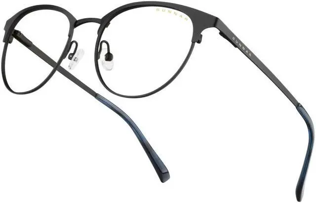 Alt view image 4 of 4 - Gunnar Apex, Protective Computer Glasses with Gunnar Focus, Onyx/Navy Frames, Clear Lens, 35% Blue Light and 100% UV Protection, APX-11509