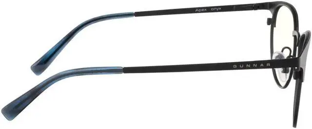Alt view image 3 of 4 - Gunnar Apex, Protective Computer Glasses with Gunnar Focus, Onyx/Navy Frames, Clear Lens, 35% Blue Light and 100% UV Protection, APX-11509