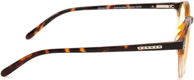 Alt view image 3 of 3 - GUNNAR - Gaming and Computer Glasses - Blocks 35% Blue Light - Attaché, Tortoise/Rose Fade, Clear Tint