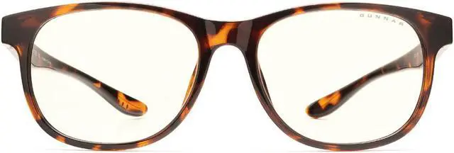 Main image of Gunnar Rush, Computer Glasses with Natural Focus, Tortoise Frames, Clear Lens, 35% Blue Light 100% UV Protection, RUS-02309