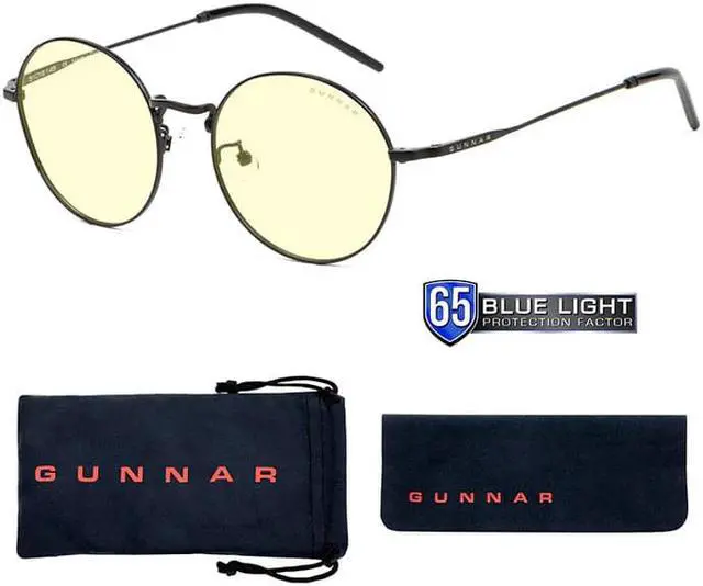 Alt view image 2 of 2 - Gunnar Ellipse Computer Eyewear with GUNNAR-Focus, Rose Gold Frame, Amber Lens, 65% Blue Light and 100% UV Protection, ELL-10701