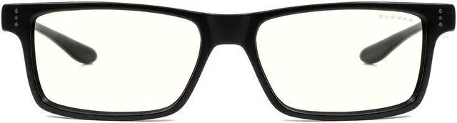 Main image of Gunnar Vertex, Computer Glasses with Natural Focus, Onyx Frames, Clear Lens, 35% Blue Light and 100% UV Protection, VER-00114