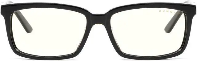 Main image of Gunnar Haus Computer Eyewear with GUNNAR-Focus, Onyx Frame, Clear Lens, 35% Blue Light and 100% UV Protection, HAU-00109