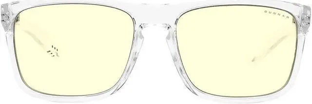 Main image of Gunnar Intercept, Computer Eyewear with Gunnar Focus, Crystal Frames, Amber Lens, 65% Blue Light and 100% UV Protection, INT-07601