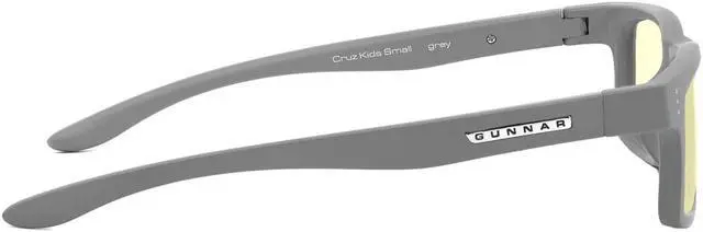 Alt view image 3 of 4 - Gunnar Cruz Kids (Ages 4-8), Computer Glasses with Natural Focus, Grey Frames, Amber Lens, 65% Blue Light and 100% UV Protection, CRU-10001