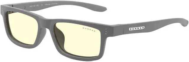 Alt view image 4 of 4 - Gunnar Cruz Kids (Ages 4-8), Computer Glasses with Natural Focus, Grey Frames, Amber Lens, 65% Blue Light and 100% UV Protection, CRU-10001