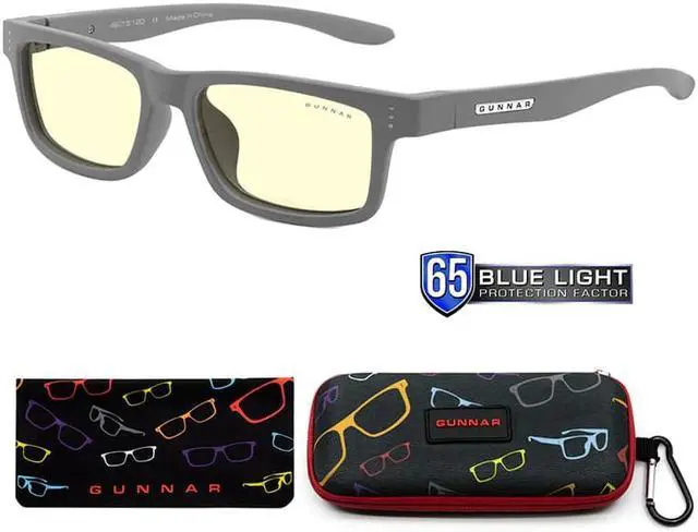 Alt view image 2 of 4 - Gunnar Cruz Kids (Ages 4-8), Computer Glasses with Natural Focus, Grey Frames, Amber Lens, 65% Blue Light and 100% UV Protection, CRU-10001