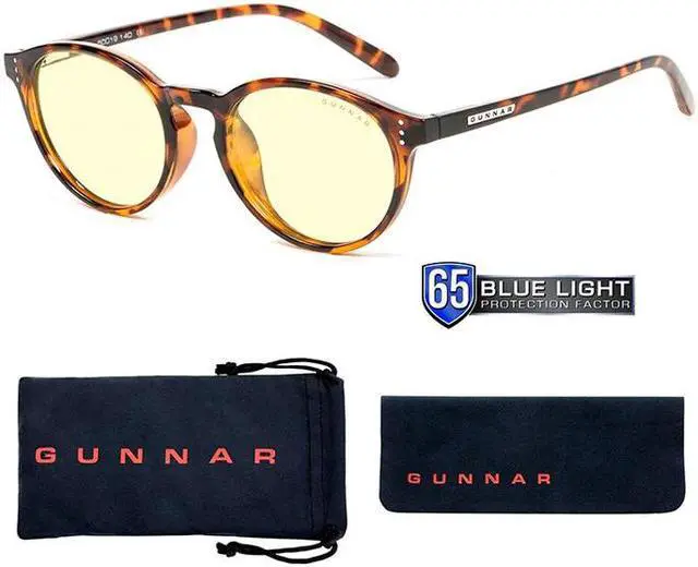 Alt view image 2 of 4 - Gunnar Attache' Reading Glasses, +1.50 Lens Power, Tortoise Frames, Amber Lens, 65% Blue Light and 100% UV Protection, ATT-02301-1.50