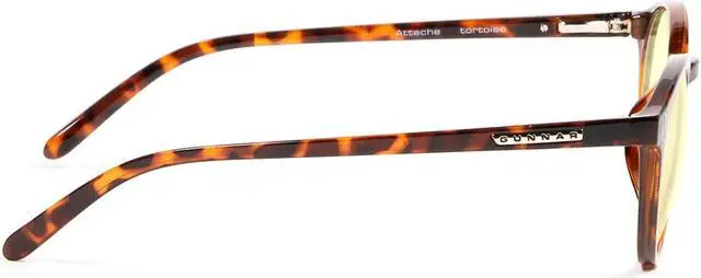Alt view image 3 of 4 - Gunnar Attache' Reading Glasses, +2.00 Lens Power, Tortoise Frames, Amber Lens, 65% Blue Light and 100% UV Protection, ATT-02301-2.0