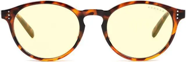 Alt view image 2 of 4 - Gunnar Attache' Reading Glasses, +3.00 Lens Power, Tortoise Frames, Amber Lens, 65% Blue Light and 100% UV Protection, ATT-02301-3.0