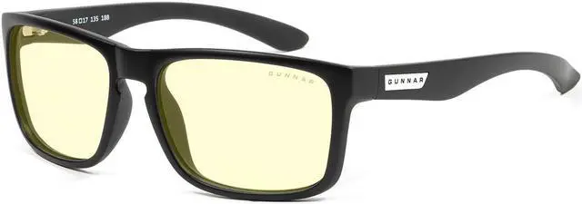 Alt view image 4 of 4 - Gunnar Intercept Reading Glasses, Eyewear with +1.0 Lens Power, Onyx Frames, Amber Lens, 65% Blue Light and 100% UV Protection, INT-00101-1.0