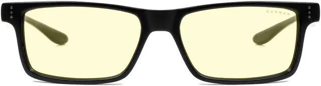 Main image of Gunnar Vertex Reading Glasses, +1.50 Lens Power, Onyx Frames, Amber Lens, 65% Blue Light and 100% UV Protection, VER-00101-1.5
