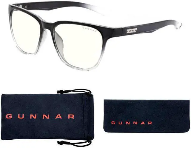 Alt view image 4 of 4 - Gunnar Berkeley Computer Eyewear with GUNNAR-Focus, Onyx Fade Frame, Clear Lens, 35% Blue Light and 100% UV Protection, BER-05709