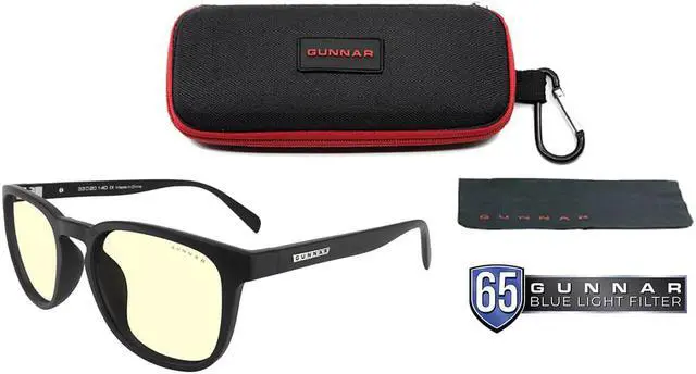 Alt view image 2 of 4 - Gunnar Oakland Eyewear, Natural-Focus, Silver Frame, Amber Lens, 65% Blue Light and 100% UV Protection, OAK-00113