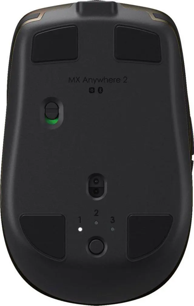 Alt view image 5 of 14 - Logitech MX Anywhere 2S Wireless Laser Mouse Use On Any Surface Control up to 3 Apple Mac and Windows Computers and laptops (Bluetooth or USB) - Black 910-005748