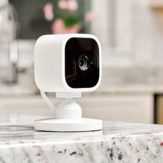 Alt view image 5 of 20 - Blink Mini Compact indoor plug-in smart security camera 1080 HD video motion detection Works with Alexa – 1 camera White