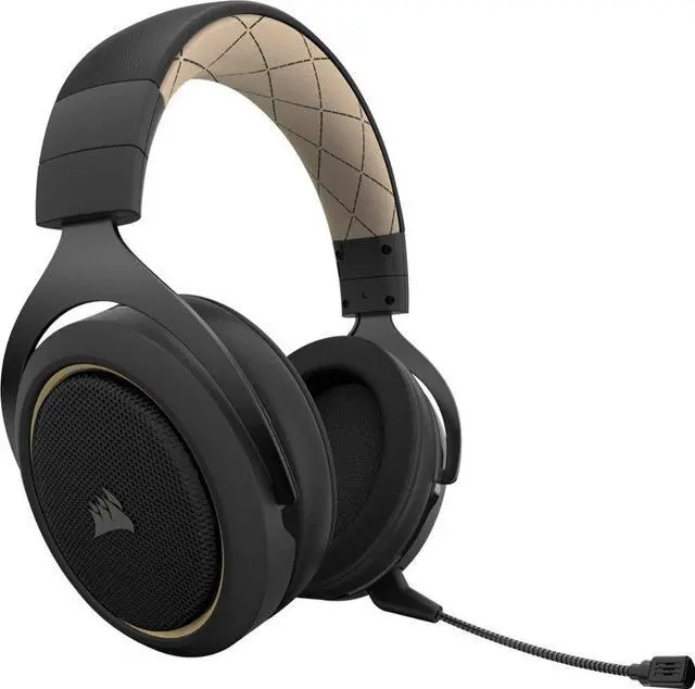 Alt view image 2 of 7 - Corsair HS70 PRO WIRELESS USB Connector Circumaural Gaming Headset, Cream