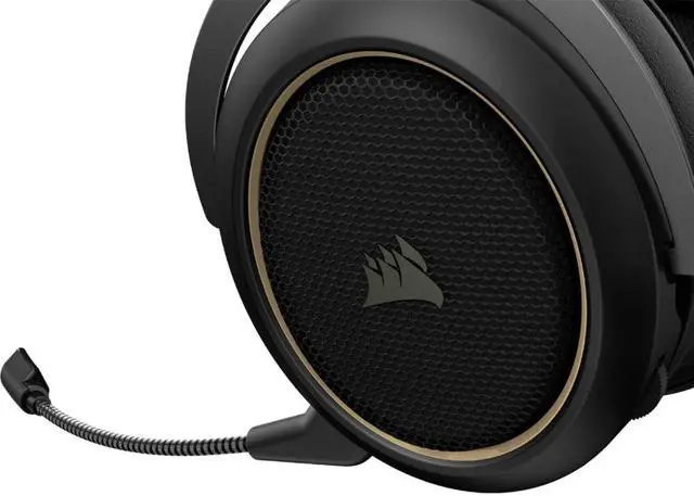 Alt view image 6 of 7 - Corsair HS70 PRO WIRELESS USB Connector Circumaural Gaming Headset, Cream