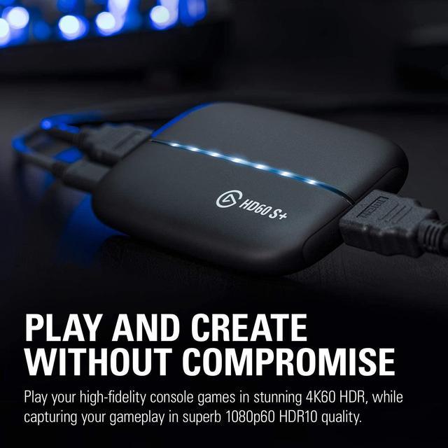 Elgato HD60 S, usb3.0 External Capture Card, Stream and Record in 1080p60  with ultra-low latency on PS5, PS4/Pro, Xbox Series X/S, Xbox One X/S, in