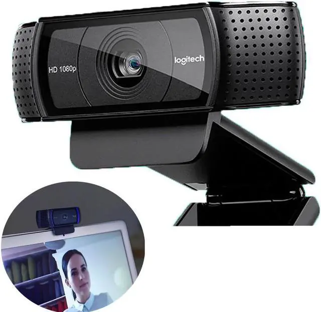 Main image of Logitech C920e hd Webcam Video Chat Recording Usb Camera HD Smart 1080p Web Camera for Computer Logitech C920 upgrade version