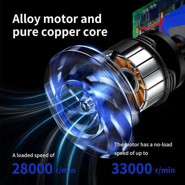 Alt view image 3 of 7 - Baseus Car Vacuum Cleaner Portable Wireless Handheld Auto Vacuum Cleaner Robot for Car Interior & Home & Computer Cleaning