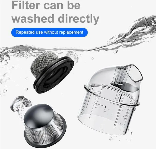 Alt view image 5 of 7 - Baseus Car Vacuum Cleaner Portable Wireless Handheld Auto Vacuum Cleaner Robot for Car Interior & Home & Computer Cleaning