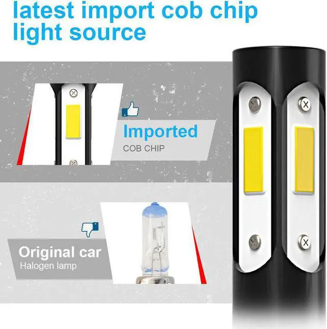 Alt view image 5 of 6 - For Honda Accord 2006-2009 2010 2011 2012 Led Headlight HighLowFog Light Bulbs
