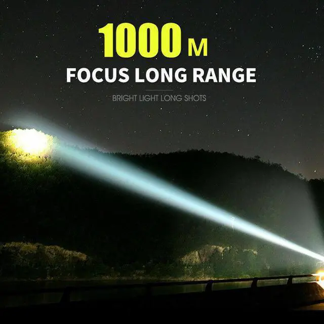 Alt view image 3 of 6 - LED Flashlight USB Tactical Torch Camping Waterproof Gift set