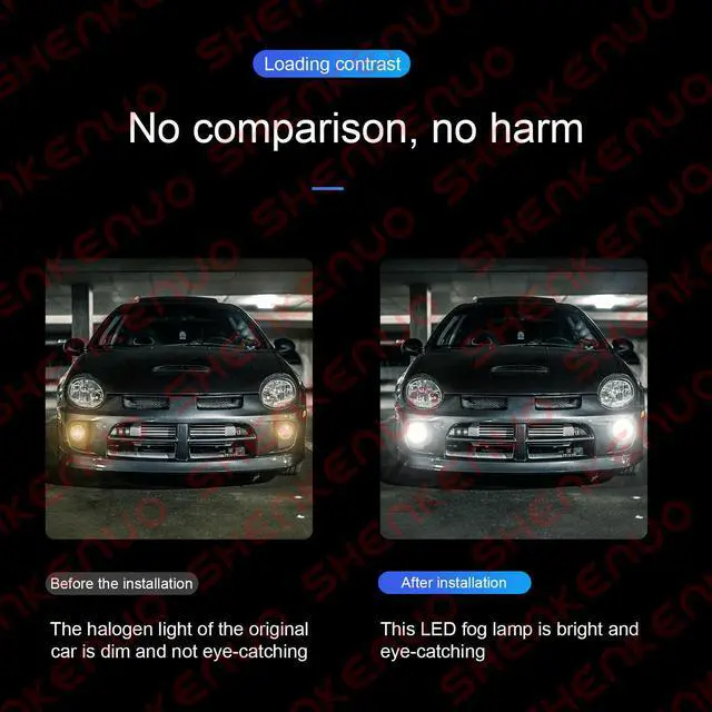Alt view image 4 of 6 - 4pcs 9005+9006 LED Combo Headlight Kit  COB 440W High  Low Beam Light Bulbs