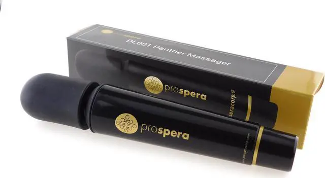 Alt view image 4 of 9 - Prospera Panther Massager, powerful vibration, ergonomic design,  ultra light, high grade motor, best for face, neck & shoulders, back, arms, legs, core areas