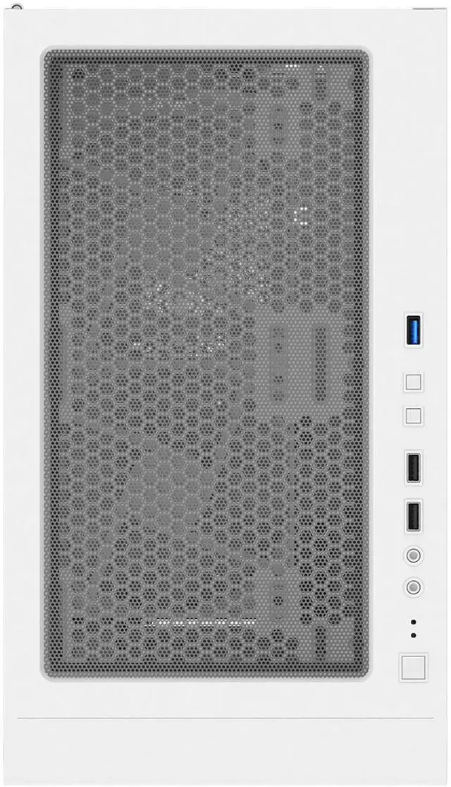 Alt view image 5 of 7 - Montech X3 Mesh 6pcs, 3 x 140mm& 3 x 120mm Fixed RGB Lighting Fans (Pre-Installed) ATX Mid-Tower PC Gaming Case, USB3.0, Door Open Tempered Glass Side Panel, High Airflow, White