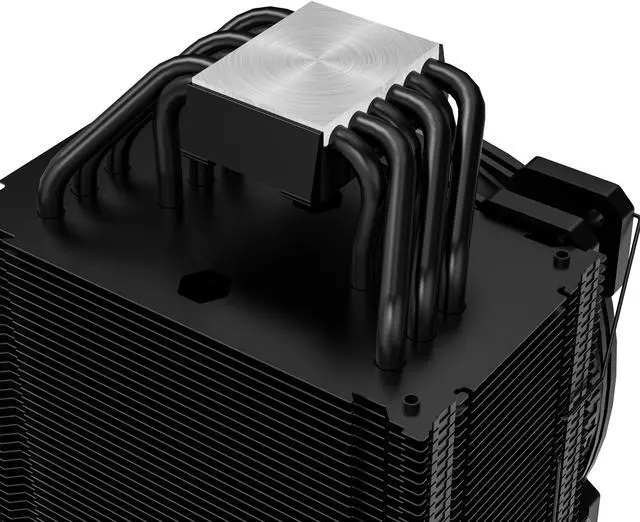 Alt view image 4 of 7 - Montech AIR COOLER 210, 210W TDP, ARGB CPU Cooler, Massive Cooling Power, Six Heat Pipes, All Black