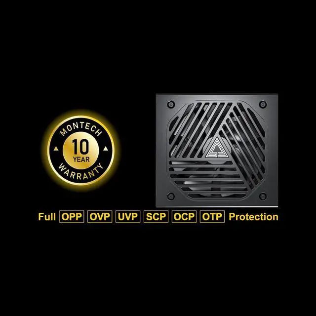 Alt view image 5 of 6 - MONTECH Titan Gold 1000W High-End ATX Gaming Power Supply - 80 Plus Gold & Cybenetics Gold - Fully Modular - ATX 3.0 Standard Compatible - PCIe 5.0 Connector Ready - New 12VHPWR