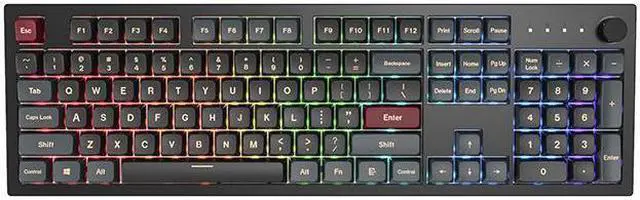 Main image of Montech MKey Mechanical Gaming Keyboard: Customizable RGB LED, Premium MDA Profile PBT Keycap, Engineered Acoustics, Hot-Swappable Gateron G Pro 2.0 Switches, Stunning Osaka Castle Theme, Darkness