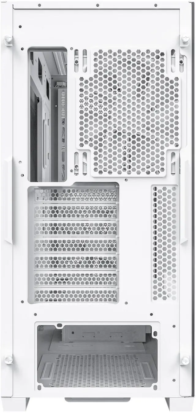 Alt view image 5 of 6 - Montech AIR 903 BASE, E-ATX Mid Tower Case, High Airflow with Max Capacity, 3x 140mm PWM Fans Pre-installed, Tempered Glass Side Panel, Mesh Front, TYPE-C, Support 4090 GPUs, White