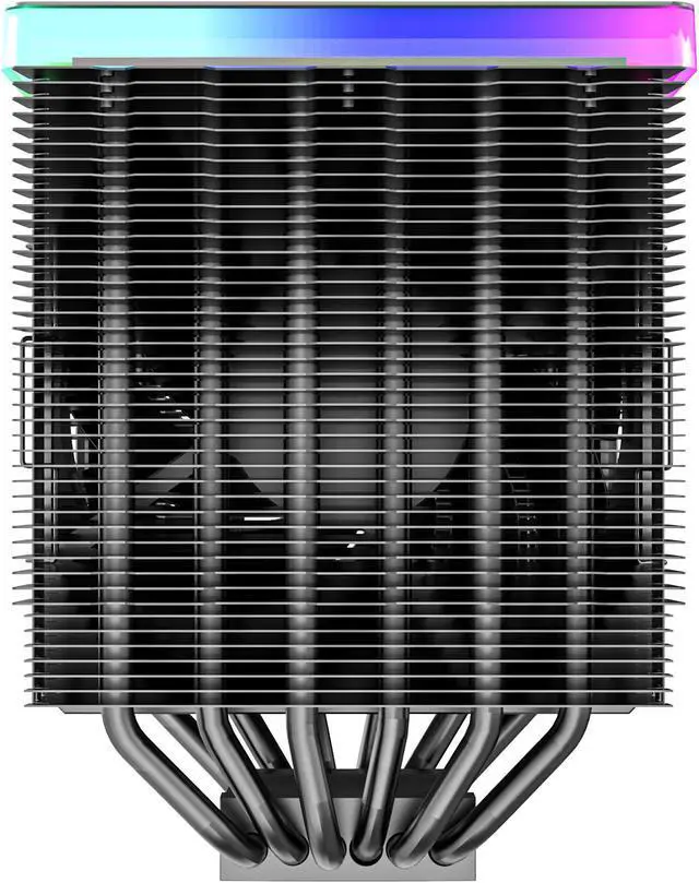 Alt view image 12 of 14 - Montech Metal DT24 Premium, High Performance Dual-Tower CPU Cooler, with 2X Metal 120 PWM Fans, ARGB Aluminum Top Cover, 270W TDP, Intel LGA 1851, 1700, 1200 / AMD AM5, AM4 Compatible -  All Black