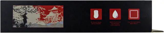 Alt view image 7 of 7 - MONTECH Samurai Spirit Theme Gaming Mouse Pad - 35.4" x 15.7" Osaka Castle Design, Water-Resistant Surface, Anti-Slip Stability, Universal Mouse Compatibility, Durable Edge Wrapping