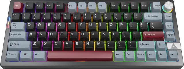 Main image of MONTECH MKey PRO 75% TKL Wireless Mechanical Gaming Keyboard, Tri-Mode Bluetooth 5.2/2.4Ghz/USB-C, Hot-Swappable Gateron G Pro 3.0 Pre-lubed Switches, VIA & QMK Support - Darkness Brown