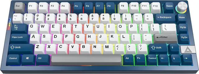Main image of MONTECH MKey PRO 75% TKL Wireless Mechanical Gaming Keyboard, Tri-Mode Bluetooth 5.2/2.4Ghz/USB-C, Hot-Swappable Gateron G Pro 3.0 Pre-lubed Switches, VIA & QMK Support -Yellow Switch Freedom