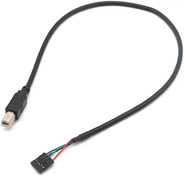 Alt view image 2 of 7 - USB 2.0 Type B Male to Dupont 5 Pin Female Header Motherboard Cable For Printer 50cm