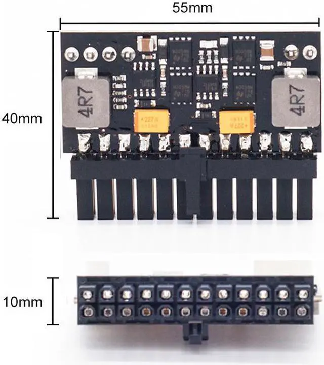 Alt view image 6 of 7 - 24Pin 12V DC Input Peak 150W Output Realan Mini ITX Pico PSU DC ATX PC Switch DC-DC ATX Power Supply For Computer