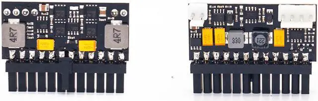 Alt view image 5 of 7 - 24Pin 12V DC Input Peak 150W Output Realan Mini ITX Pico PSU DC ATX PC Switch DC-DC ATX Power Supply For Computer