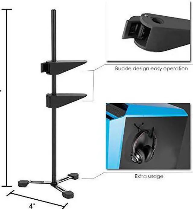 Alt view image 2 of 7 - Plugadget VGA GPU Graphics Card Holder, Universal VGA Graphics Card Holder, Adjustable, Steel, Holds 2 VGA Card for Computer Cases