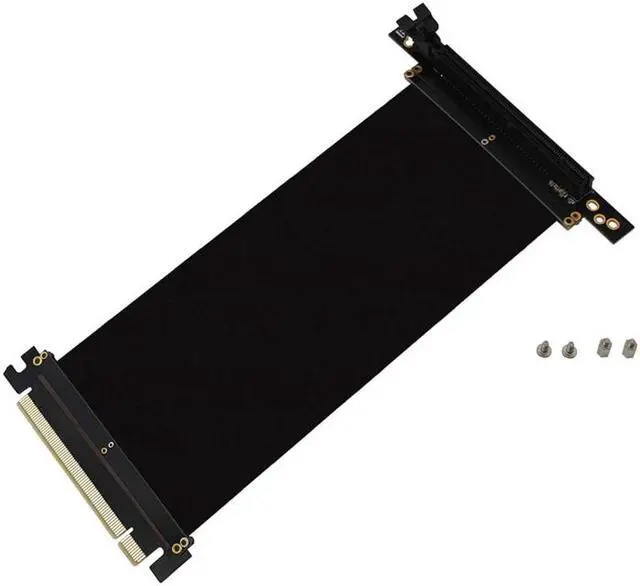 Alt view image 4 of 5 - Plugadget Vertical Graphics Card Holder Bracket GPU Mount with High Speed PCIe 3.0 x16 PCIE Riser Cable