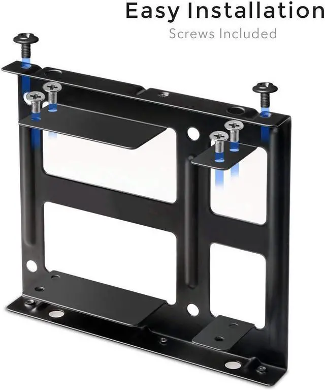 Alt view image 6 of 7 - 2.5 inch SSD to 3.5 inch Internal Hard Disk Drive Mounting Kit Bracket (SATA Data Cables and Power Cables Included)