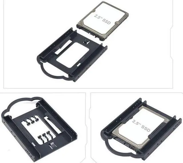 Alt view image 3 of 6 - Screw Less Design Bracket for 2.5" HDD/SSD to 3.5" Drive Bay