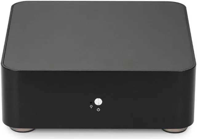 Alt view image 3 of 7 - Mini ITX Computer Case Aluminum PC Case Chassis HTPC With 2 USB 3.0 Ports