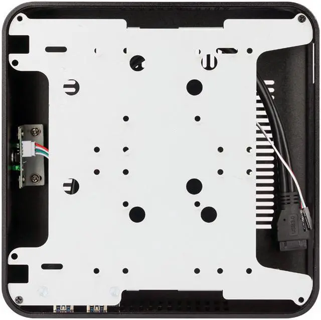 Alt view image 6 of 7 - Mini ITX Computer Case Aluminum PC Case Chassis HTPC With 2 USB 3.0 Ports