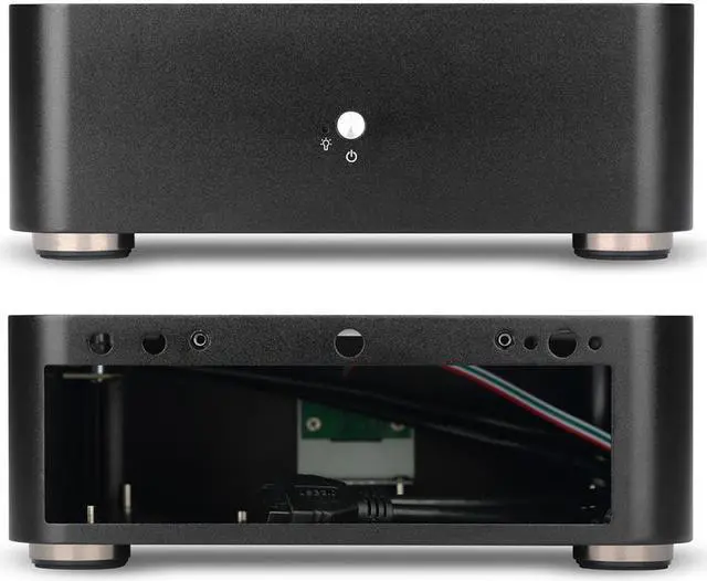 Alt view image 4 of 7 - Mini ITX Computer Case Aluminum PC Case Chassis HTPC With 2 USB 3.0 Ports