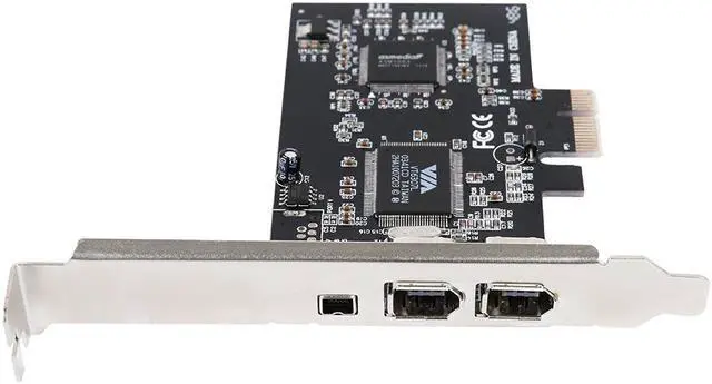Alt view image 3 of 5 - Plugadget PCIE 1394 Firewire Card, PCI Express (1X) to External IEEE 1394 Adapter Controller (2 x 6 Pin + 1 x 4 Pin) for Desktop PC and DV Connection